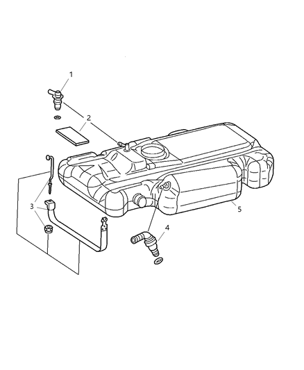 2003 Dodge Sprinter 3500 Tank Strap Diagram for 5104102AA