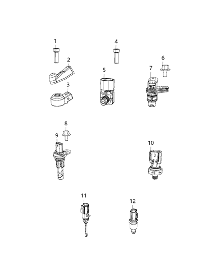 2021 Dodge Durango Sensors, Engine Diagram 3 - Thumbnail
