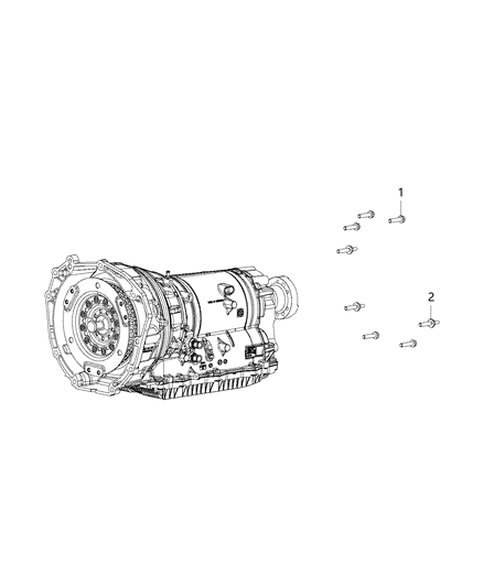 2019 Dodge Durango Mounting Bolts Diagram 2 - Thumbnail