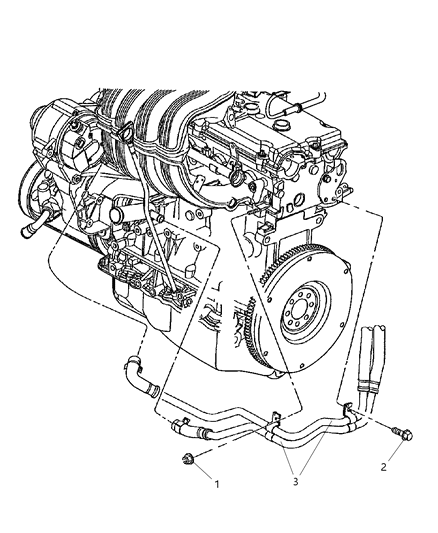 2005 Jeep Wrangler Heater Hoses Diagram 1 - Thumbnail