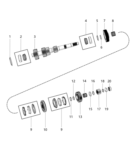 2017 Dodge Viper Counter Shaft Assembly Diagram 2 - Thumbnail