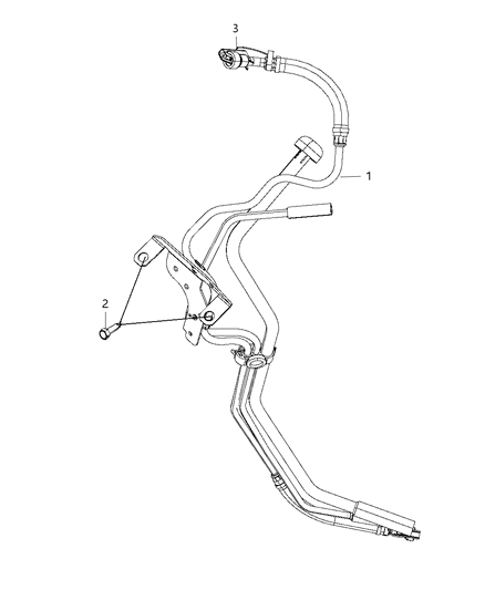 2008 Dodge Ram 3500 Pickup Fuel Lines & Related Diagram