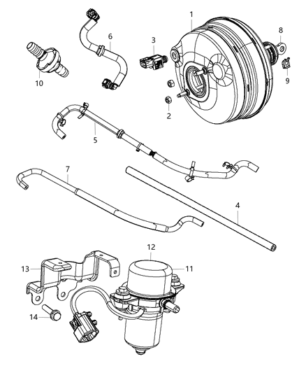 2014 Dodge Charger Valve Diagram for 4581482AA