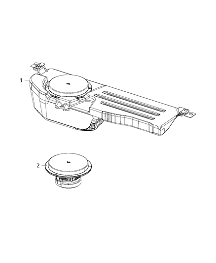 2020 Ram 1500 Classic Speakers, Amplifier And Sub Woofer Diagram 9 - Thumbnail