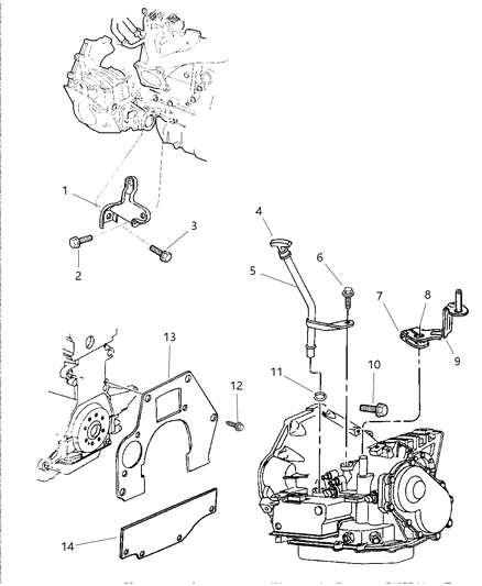 1997 Dodge Caravan Transaxle Mounting & Miscellaneous Parts Diagram 2 - Thumbnail