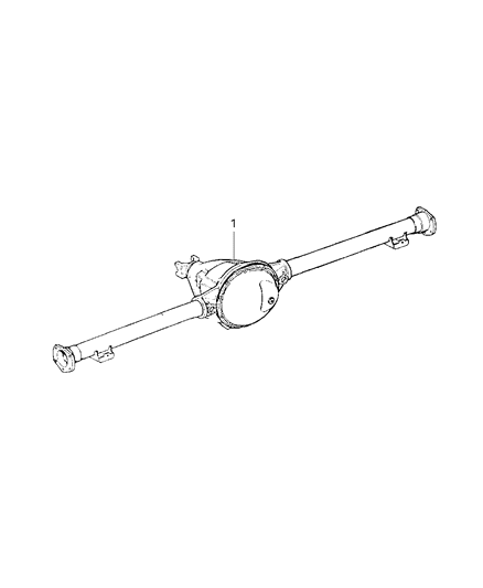 2007 Dodge Durango Axle Assembly, Rear Diagram 1 - Thumbnail