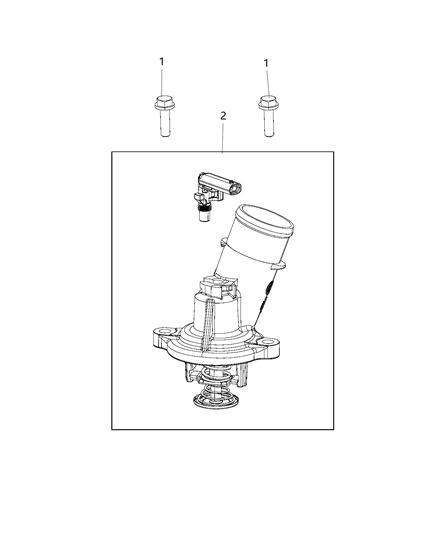 2018 Ram 5500 Thermostat & Related Parts Diagram 1 - Thumbnail