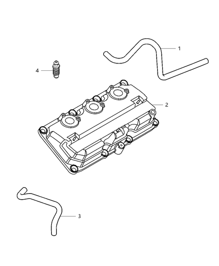 2005 Chrysler Pacifica Crankcase Ventilation Diagram 1 - Thumbnail