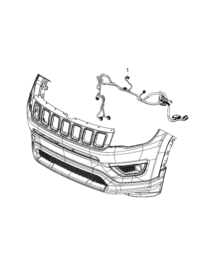 2021 Jeep Compass Wiring - Front End Diagram