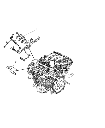 2009 Dodge Challenger Wiring - Engine Diagram 1 - Thumbnail