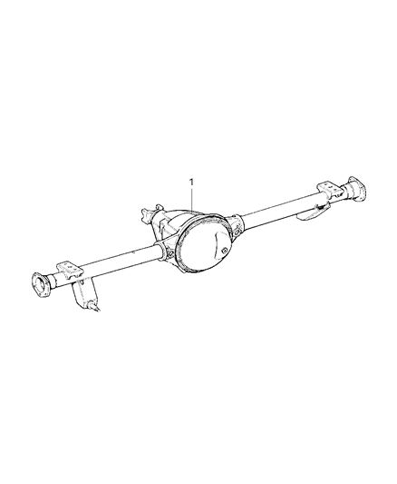 1999 Jeep Cherokee Axle Assembly, Rear Diagram 1 - Thumbnail
