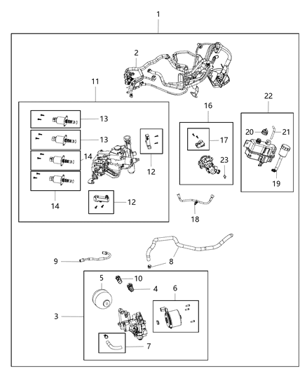 2015 Ram ProMaster 2500 Sensor Temperature Diagram for 68226964AA