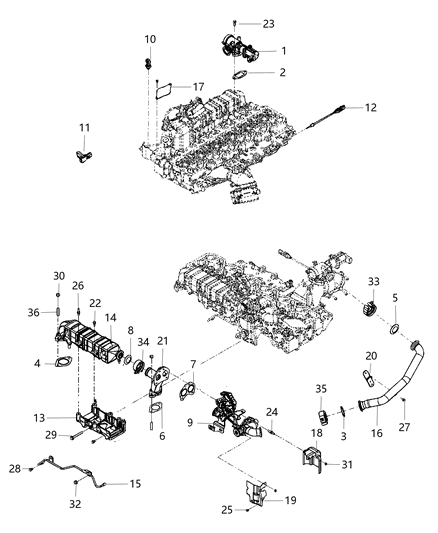 2008 Dodge Ram 3500 Pickup EGR Valve Diagram