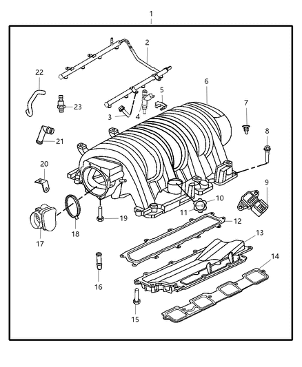 2010 Chrysler 300 PCV Hose Diagram for 5037515AA