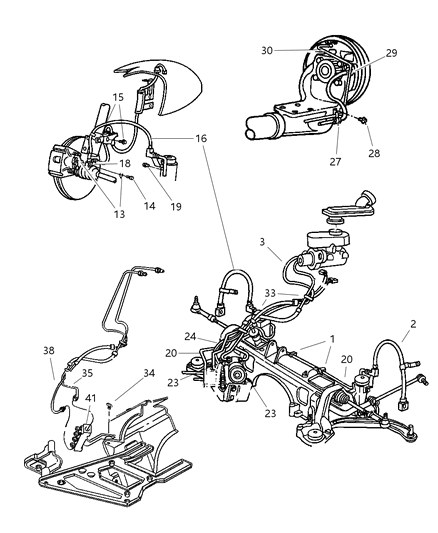 2000 Dodge Grand Caravan Screw Hexagon Head Diagram for 6506230AA