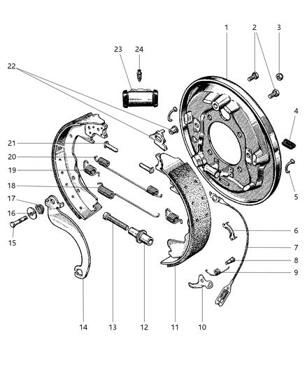 1999 Dodge Ram Wagon Rear Brakes Diagram 2 - Thumbnail
