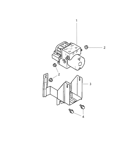 2004 Dodge Stratus Coupe Hydraulic Unit Diagram