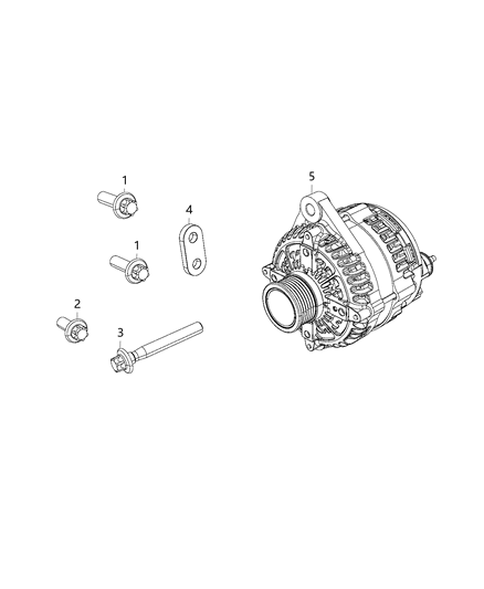 2019 Jeep Cherokee Generator/Alternator & Related Parts Diagram 1 - Thumbnail