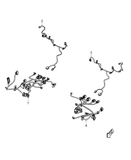 2012 Dodge Challenger Wiring Kit Seat Front Diagram for 68102813AA