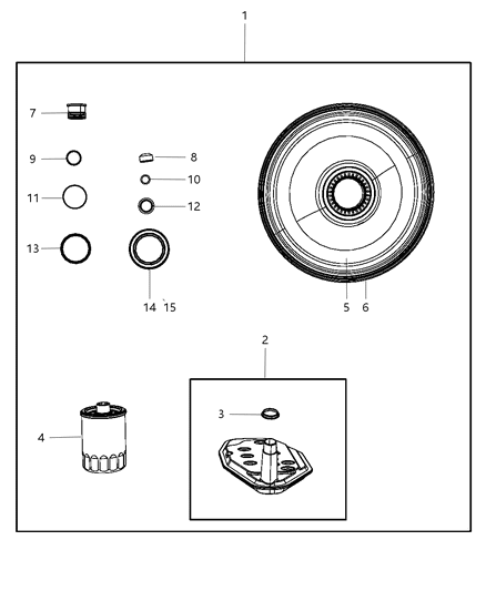 2008 Jeep Commander Seal And Shim Packages Diagram 1 - Thumbnail