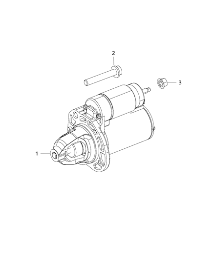 2015 Jeep Wrangler Starter & Related Parts Diagram 2 - Thumbnail