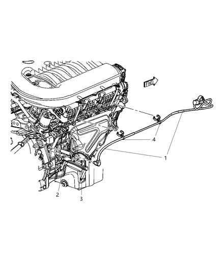 2009 Dodge Challenger Engine Cylinder Block Heater Diagram 1 - Thumbnail