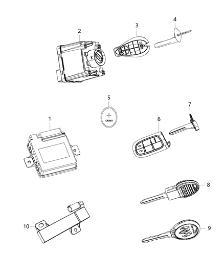 2017 Ram 2500 Receiver Diagram for 68319677AE