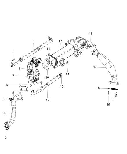 2016 Ram 2500 EGR Cooling System Diagram 1 - Thumbnail