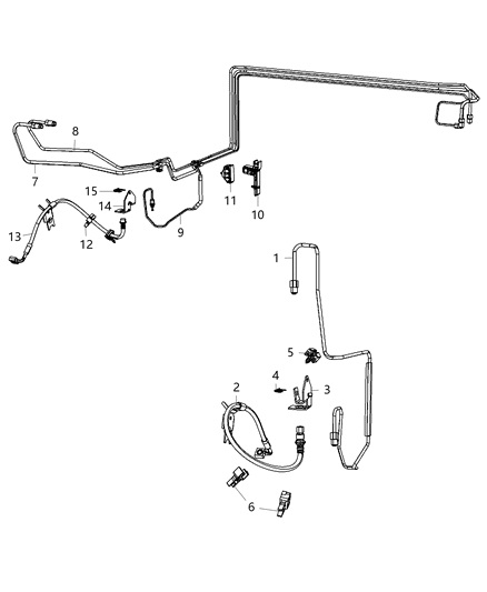 2011 Dodge Charger Front Brake Lines & Hoses Diagram 3 - Thumbnail