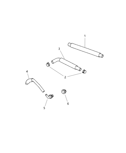 1997 Chrysler Cirrus Crankcase Ventilation Diagram 3 - Thumbnail