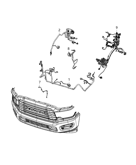 2020 Ram 2500 Wiring - Headlamp To Dash Diagram 2 - Thumbnail