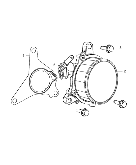 2013 Dodge Dart Pump Vacuum Diagram for 4892641AB