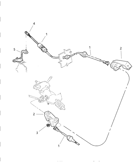 2000 Dodge Caravan Controls , Gearshift , Column Shaft Diagram 1 - Thumbnail