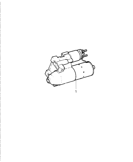 1998 Jeep Grand Cherokee Starter & Mounting Diagram 1 - Thumbnail