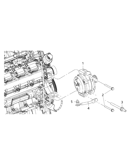 2014 Dodge Durango Generator/Alternator & Related Parts Diagram 2 - Thumbnail