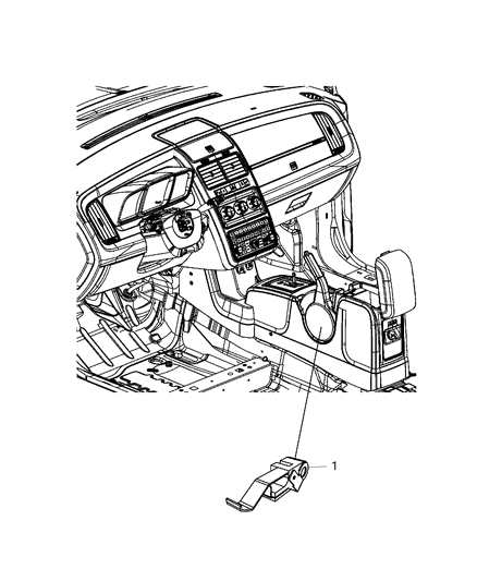 2019 Dodge Journey Switches - Console Diagram 1 - Thumbnail