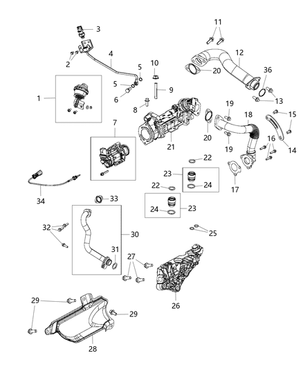 2021 Jeep Grand Cherokee Pressure Sensor Diagram for 56054084AB