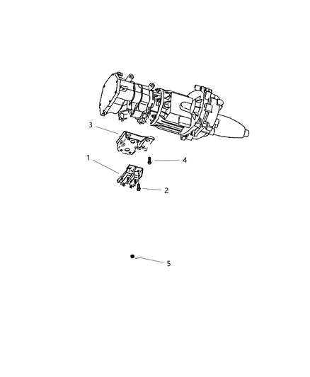 1998 Dodge Durango Engine Mounting, Rear Diagram 1 - Thumbnail
