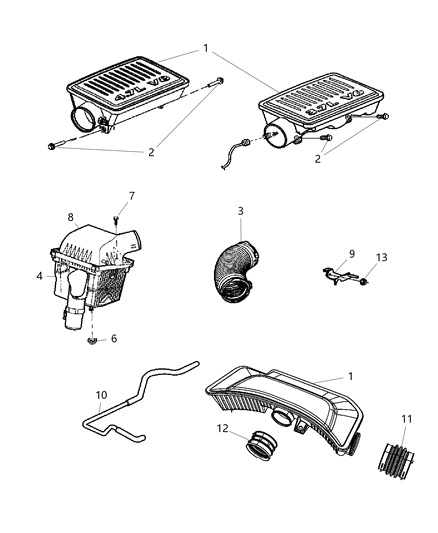 2005 Jeep Grand Cherokee Resonator Diagram for 53013521AB