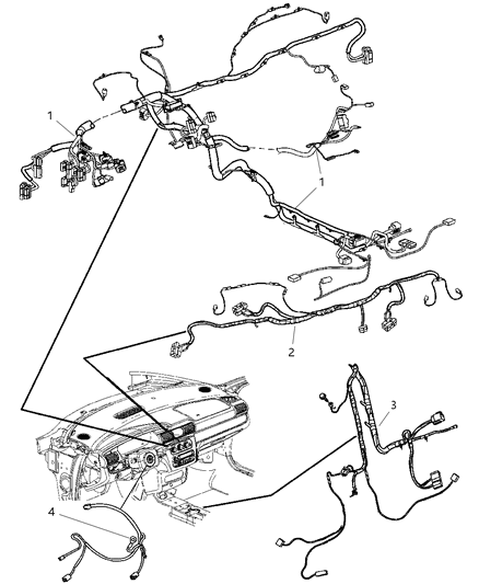 2006 Chrysler Sebring Wire Harness Diagram for 5087014AB