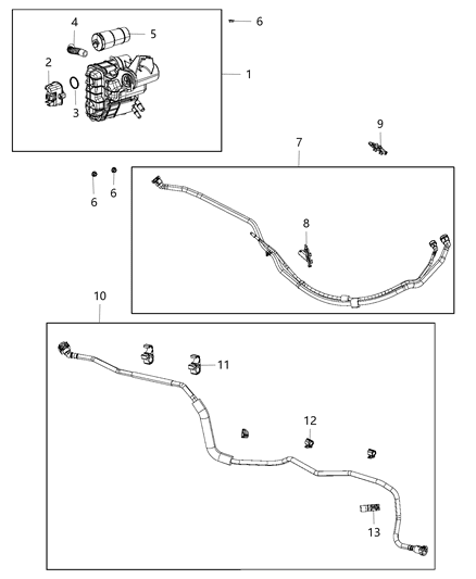 2016 Dodge Dart Canister Vapor Diagram for 68080835AG