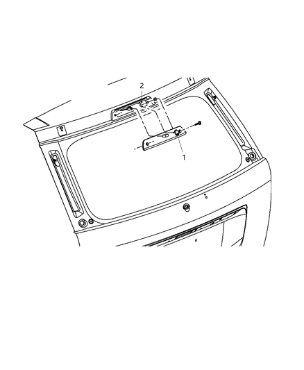2008 Jeep Grand Cherokee Nozzle, Rear Diagram for 68025039AA