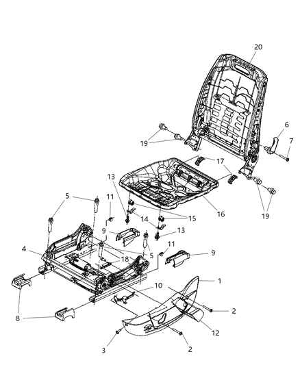 2009 Chrysler 300 Handle, Front Diagram for 1AR671J3AA