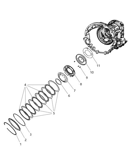 2008 Dodge Durango Low / Reverse Clutch Diagram 1 - Thumbnail