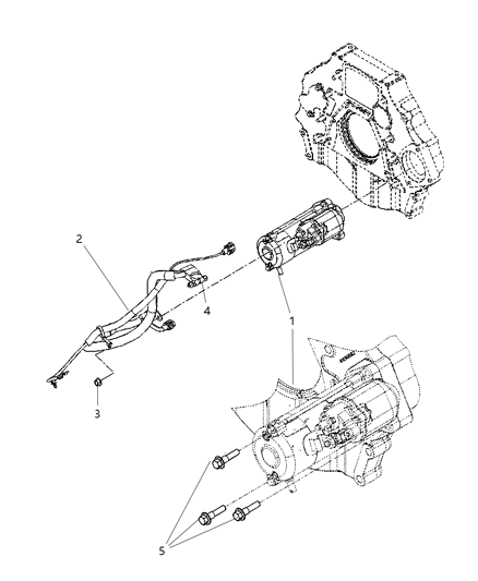 2011 Ram 3500 Cab Chassis Starter & Related Parts Diagram 2 - Thumbnail