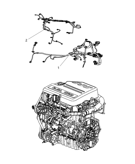 2008 Dodge Grand Caravan Wiring - Engine Diagram 1 - Thumbnail