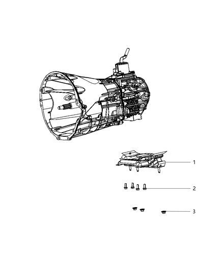 2012 Jeep Wrangler Structural Collar of Manual Transmission Diagram