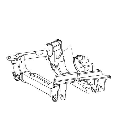 2004 Jeep Liberty Engine Cradle, Front Diagram for 52059462AG