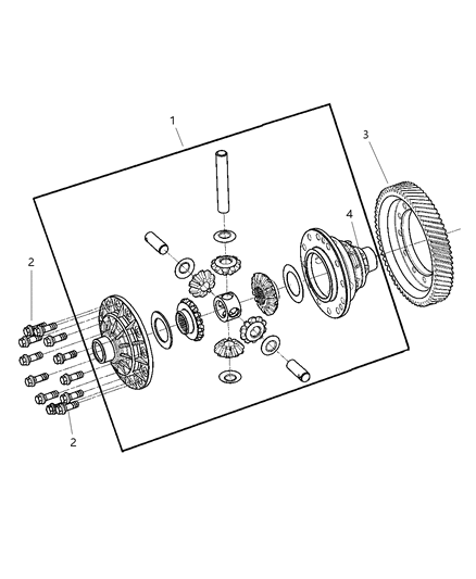 2004 Dodge Neon Differential of Manual Transmission Diagram 2 - Thumbnail