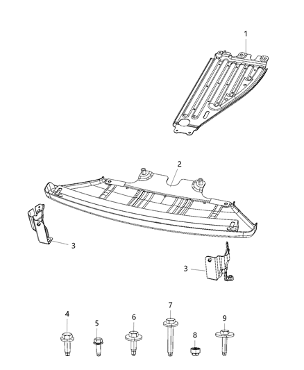2021 Ram 1500 Underbody Shields And Plates Diagram 2 - Thumbnail